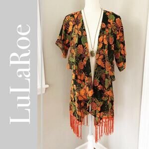LuLaRoe Monroe Fringe Kimono